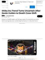 Shiba Inu Trend Turns Uncertain After Quick Golden to Death Cross Shift - U.Today