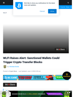 WLFI Raises Alert: Sanctioned Wallets Could Trigger Crypto Transfer Blocks
