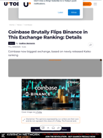 Coinbase Brutally Flips Binance in This Exchange Ranking: Details
