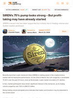 Here's why Siren (SIREN) climb 75% in 24 hours