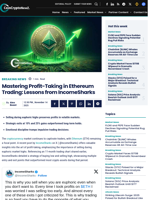 Mastering Profit-Taking In Ethereum Trading: Lessons From IncomeSharks