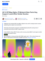 Pi Network Price’s Losses Hit 40% as Holder Exodus Continues