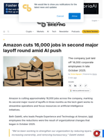 Amazon cuts 16,000 jobs in second major layoff round amid AI push