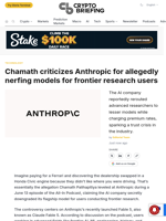Chamath criticizes Anthropic for allegedly nerfing models for frontier research users
