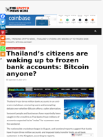 Thailand’s citizens are waking up to frozen bank accounts: Bitcoin anyone? - The Crypto News Wire