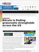 Bitcoin is finding grassroots strongholds across the US - The Crypto News Wire