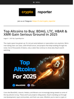 Top Altcoins to Buy: BlockDAG, Litecoin, Hedera & Monero Pick Up Steam