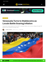 Venezuela Turns to Stablecoins as Locals Battle Soaring Inflation - CoinCentral