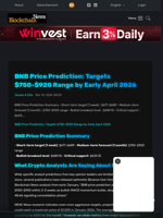 BNB Price Prediction: Targets $750-$920 Range by Early April
2026