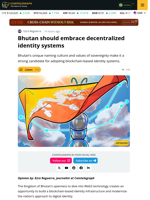 Bhutan Should Embrace Decentralized Digital Identity Infrastructure
