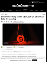 Bitcoin Price Rally Hides a $35,000 On-Chain Threat