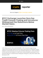 BTCC Exchange Launches Zero-Fee TradFi Futures Trading and Introduces Widespread Fee Reductions Below Market Rates