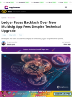 Ledger Faces Backlash Over New Multisig App Fees Despite Technical Upgrade