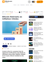 Bitcoin Retreats as Inflation Climbs – Markets and Prices Bitcoin News