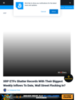 XRP ETFs Shatter Records With Their Biggest Weekly Inflows To Date, Wall Street Flocking In? | Bitcoinist.com