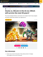 Bitcoin vs Stocks in the AI Era: Which Will Survive the Next 50 Years?