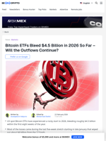 Bitcoin ETFs Lose Billions Amid Wall Street's Rotation to Gold