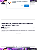 Will This Crypto Winter Be Different? Top Analyst Explains - U.Today