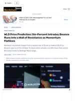 WLD Price Prediction: Six-Percent Intraday Bounce Runs Into a Wall of Resistance as Momentum Flatlines - Blockchain.News