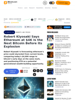 Robert Kiyosaki Says Ethereum at $4K Is the Next Bitcoin Before Its Explosion – Markets and Prices Bitcoin News
