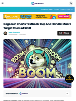 Dogecoin Charts Cup And Handle: Macro Target Stuns At $2.31