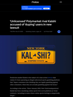 'Unlicensed' Polymarket rival Kalshi accused of 'duping' users in new lawsuit