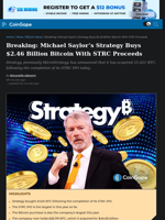 Strategy Buys $2.46 Billion Bitcoin With STRC Proceeds