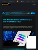 SOL Price Prediction: $85 Recovery or $72 Crash Within 7 Days - Blockchain.News