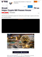 Breaking: XRP Approching New ATH as Major Crypto Bill Passes House