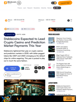 Stablecoins Expected to Lead Crypto Casino and Prediction Market Payments This Year – Crypto News Bitcoin News