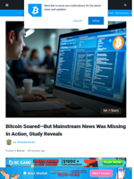 Bitcoin Soared—But Mainstream News Was Missing In Action, Study Reveals