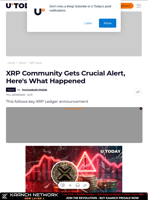 XRP Community Gets Crucial Alert, Here's What Happened