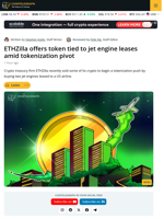 ETHZilla Shifts Strategy With Tokenized Jet Engine Offering
