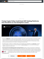 Trump Crypto Policy Could Send XRP Staking Platforms Into Overdrive as Tax Exemption Looms
