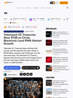 Tokenized US Treasuries Near $14B as Circle, Blackrock Lead RWA Market Growth – Crypto News Bitcoin News