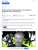 This is Why Strategy Might Chance its Bitcoin Acquisition Plans