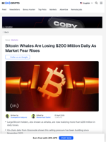 Bitcoin Whales Absorb $200M Losses Amid Bearish Market Mood