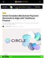 Circle Considers Blockchain Payment Reversals to Align with Traditional Finance - CoinCentral
