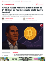 Hayes: $1M Bitcoin if Fed Starts Yield Curve Control