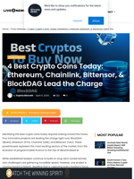 4 Best Crypto Coins Today: Ethereum, Chainlink, Bittensor, & BlockDAG Lead the Charge | Live Bitcoin News