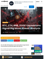 BTC, ETH, BNB, DOGE Liquidations Hint Big Move