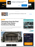 Takeaways From The Final Tornado Cash Status Conference Hearing