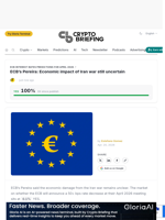 ECB's Pereira: Economic impact of Iran war still uncertain