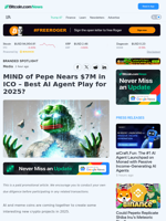 MIND of Pepe Nears $7M in ICO – Best AI Agent Play for 2025? – Branded Spotlight Bitcoin News