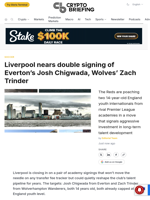 Liverpool nears double signing of Everton's Josh Chigwada, Wolves' Zach Trinder