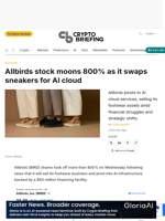 Allbirds stock moons 800% as it swaps sneakers for AI cloud