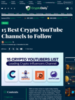 15 Best Crypto YouTube Channels to Follow - Crypto Daily
