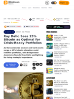 Ray Dalio Sees 15% Bitcoin as Optimal for Crisis-Ready Portfolios – Markets and Prices Bitcoin News