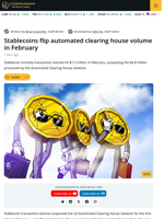 Monthly Stablecoin Volume Surpassed US ACH in February