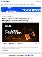 BloFin Achieves PCI DSS Certification to Strengthen Card Payment Security